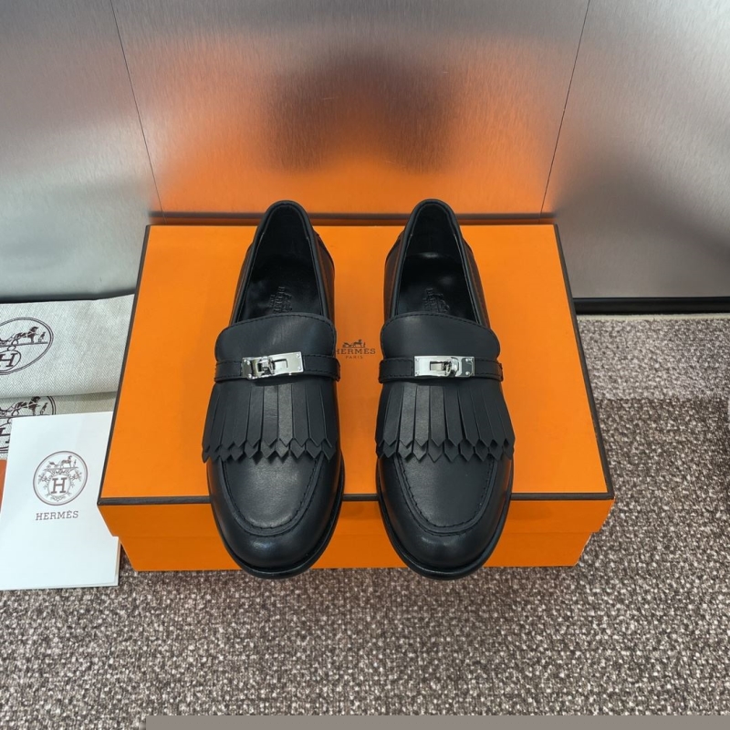 H**mes leather shoes